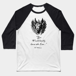 Walt Whitman Quote Baseball T-Shirt